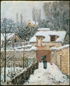 Sne ved Louveciennes af Alfred Sisley