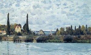 Seinen ved Bougival, 1873 af Alfred Sisley