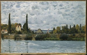 Seinen ved Bougival, 1873 af Alfred Sisley