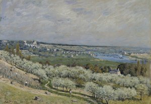 Terrassen i Saint-Germain, Spring af Alfred Sisley