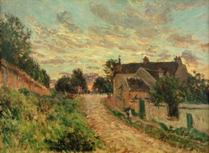 En sti i Louvecienne af Alfred Sisley
