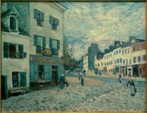 En gade i Marly af Alfred Sisley