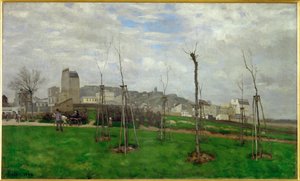 Udsigt over Montmartre af Alfred Sisley