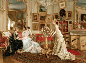 A.Stevens, Malerens Skrivestue af Alfred Emile Stevens