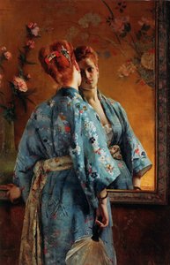 Den japanske Parisienne, ca 1871-1874. af Alfred Emile Stevens
