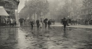 En regnvejrsdag på boulevarden – Paris af Alfred Stieglitz