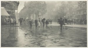 En våd dag på Boulevarden, Paris af Alfred Stieglitz