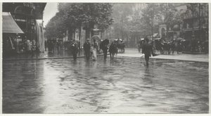 En våd dag på Boulevarden, Paris af Alfred Stieglitz