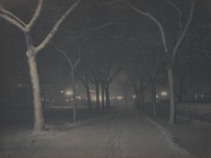 En iskold nat af Alfred Stieglitz