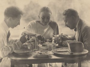 Charles Duncan, Georgia O’Keeffe og Paul Rosenfeld af Alfred Stieglitz