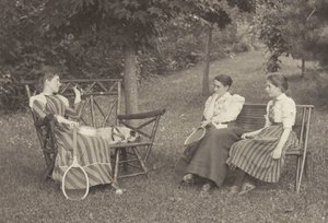 Emmy Obermeyer, Agnes Stieglitz og Flora Small i Oaklawn af Alfred Stieglitz
