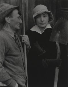 Georgia O’Keeffe og Donald Davidson af Alfred Stieglitz