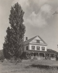 Huset på bakken, Lake George af Alfred Stieglitz