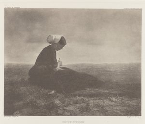 Netzflickerin (Mending Nets), Katwijk 1894 af Alfred Stieglitz