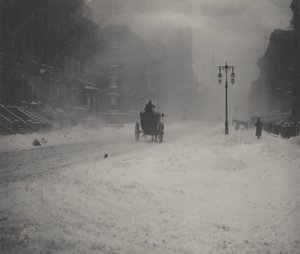 Snestormen, New York af Alfred Stieglitz