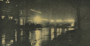 Nattens glød – New York af Alfred Stieglitz