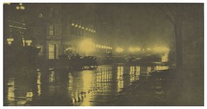 Nattens glød - New York af Alfred Stieglitz