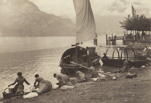 Vaskekvinder ved Comosøen af Alfred Stieglitz