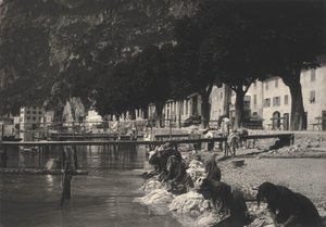 Vaskekvinder i Riva del Garda af Alfred Stieglitz