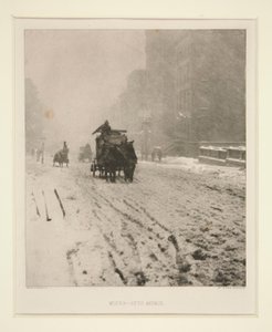 Vinter - Fifth Avenue af Alfred Stieglitz