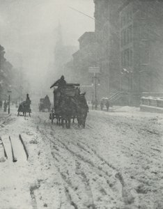 Vinter, Fifth Avenue af Alfred Stieglitz