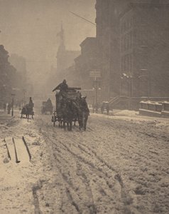 Vinter, Fifth Avenue af Alfred Stieglitz