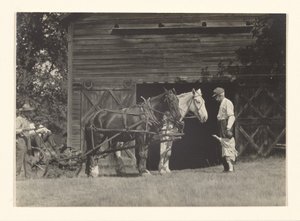 [Yvonne Boursault, Fred Varnum og to uidentificerede mænd, Lake George] af Alfred Stieglitz