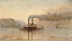 Byen Saint Paul, Dubuque, ca. 1866 af Alfred Thompson Bricher