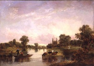 Udsigt over Eton College fra Themsen