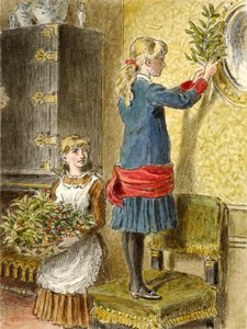 Pynte til jul, værtshus. 1854