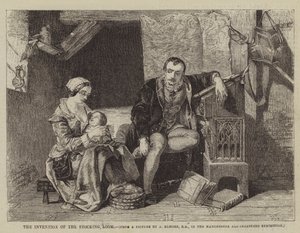Opfindelsen af strømpevæven af Alfred W. after Elmore