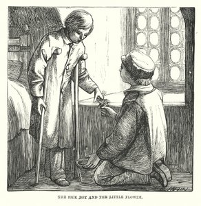 H.C. Andersen: Englen (litografi) af Alfred Walter (after) Bayes