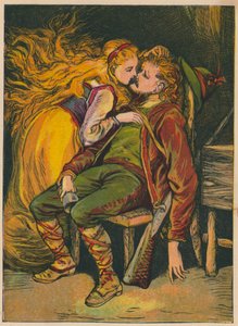 H.C. Andersen: Ispigen (farvelitografi)