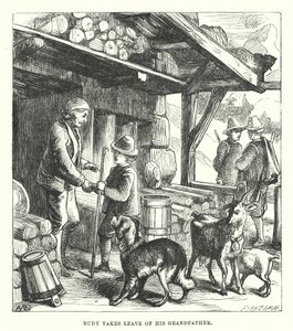 H.C. Andersen: Ispigen (litografi) af Alfred Walter (after) Bayes