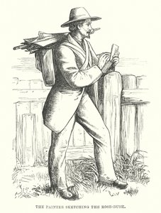 H.C. Andersen: Nabofamilierne (litografi) af Alfred Walter (after) Bayes