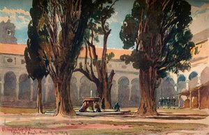 Santa Maria Degli Angeli, Rom, c1870 af Alfred Waterhouse