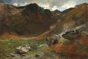 En sumpet glen fra naturen af Alfred William Hunt