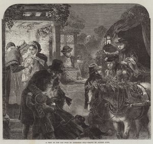 Besøg hos de gamle juleaftensdag af Alfred William Hunt