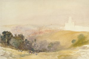 Durham fra de røde bakker, 1866-1880 af Alfred William Hunt
