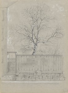 Billboard og træ af Alfred Wordsworth Thompson