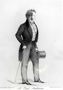 En kongelig akademiker, et portræt af Charles Landseer (1799-1879), pub. af Thomas McLean, 1843