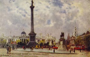 Trafalgar Square und die National Gallery von Alfred de Breanski