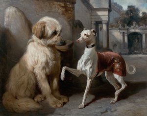 Fransk: Riche et Pauvre af Alfred De Dreux