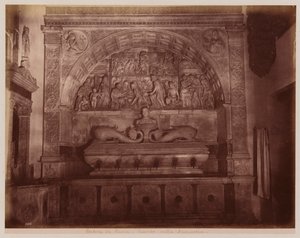 La Certosa di Pavia: Vasketrug i sakristiet (s/h-foto) af Alfredo Noack
