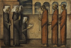 Friars and Nonner, ca. 1934 (pastel på papir)