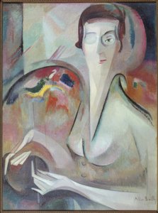 Selvportræt af Alice Bailly
