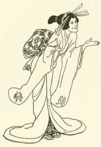 Illustration til The Story of The Mikado (gravering) af Alice Bolingbroke (after) Woodward