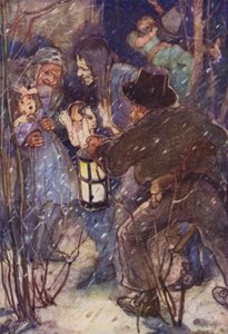 Fanget af en af de sorte Ruffians (farve litho)