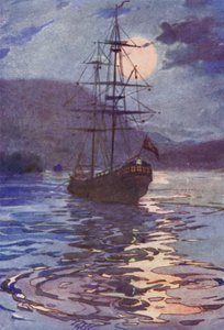 Piratskibet (farve litho)