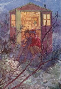 Med foråret kommer Wendy (farve litho) af Alice Bolingbroke (after) Woodward